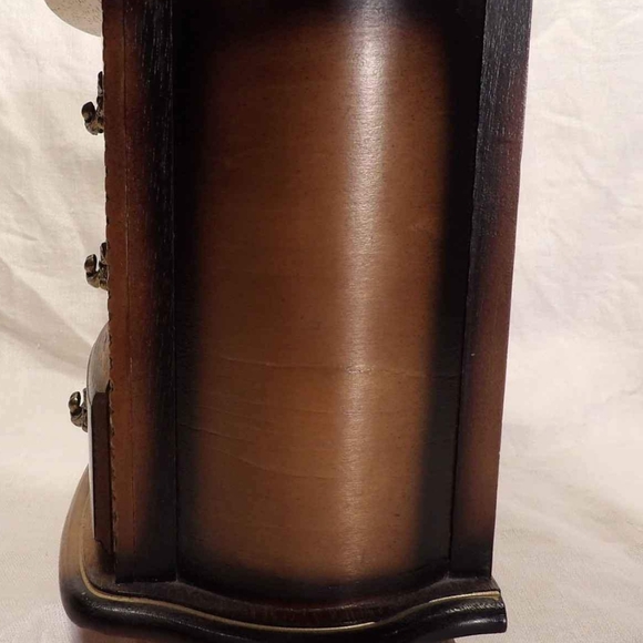 Vintage Jewelry Music Box with 3 drawers 7.5" - Picture 4 of 9